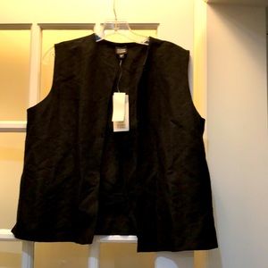 Eileen Fisher linen Silk Vest size large